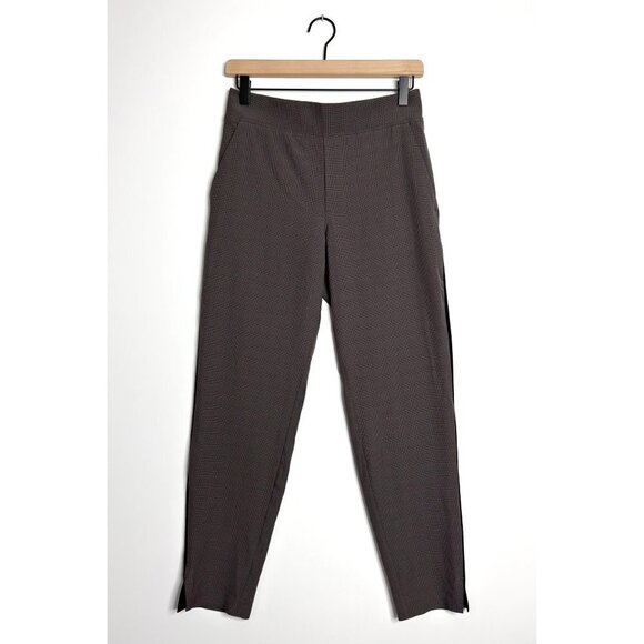 ATHLETA Brooklyn Ankle Pants Brown Plaid - Picture 1 of 7